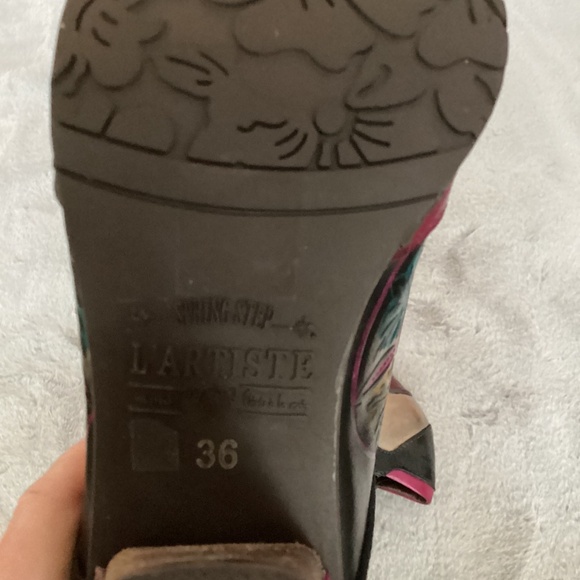 NWOT size 36 L’Artiste leather multicolour shoes - Picture 6 of 6